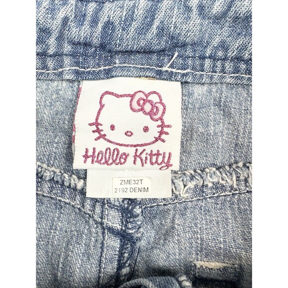 Vintage Hello Kitty Sanrio Denim Skirt Vest Two Piece Girls Outfit Y2K Medium - Picture 11 of 14
